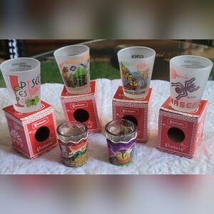 Colorful Peruvian Shot Glass Set